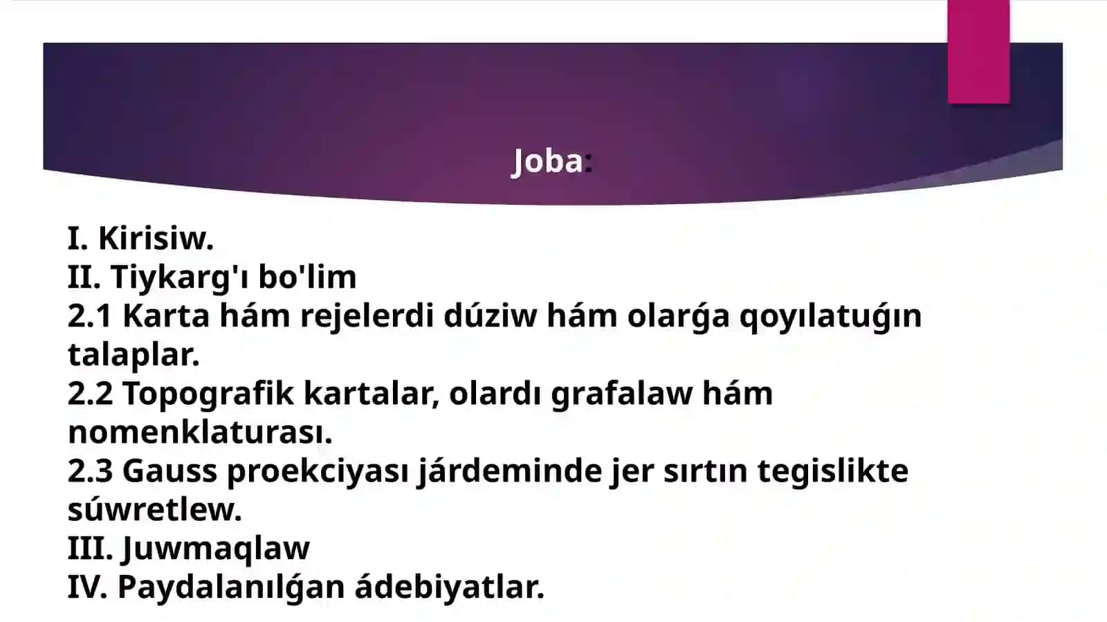 Arxeologiya, Antropologiya hám Etnologiya páninen islegen slayd jumısı 3