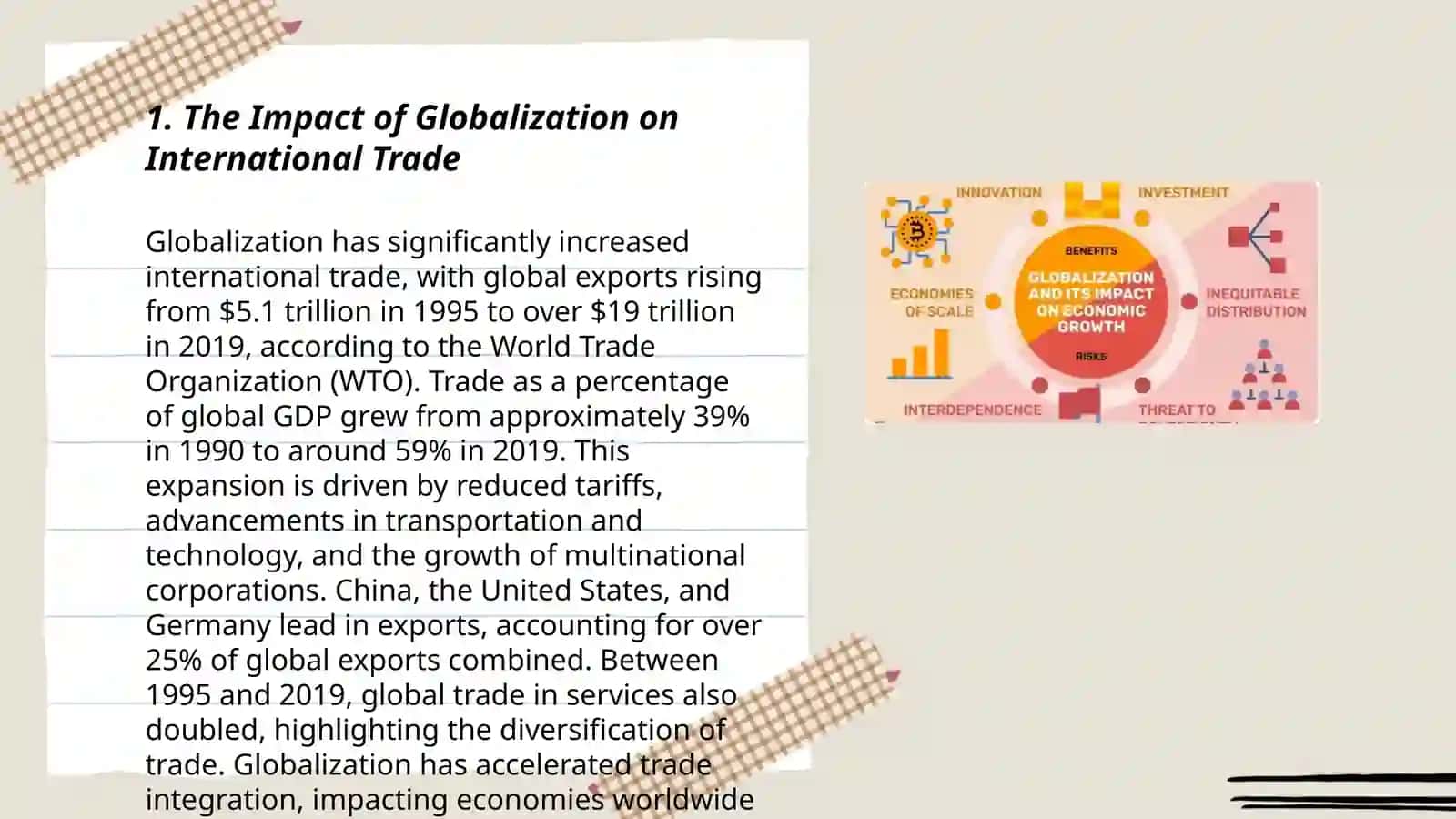 Globalization and its effects on economy, cultures and societies 3