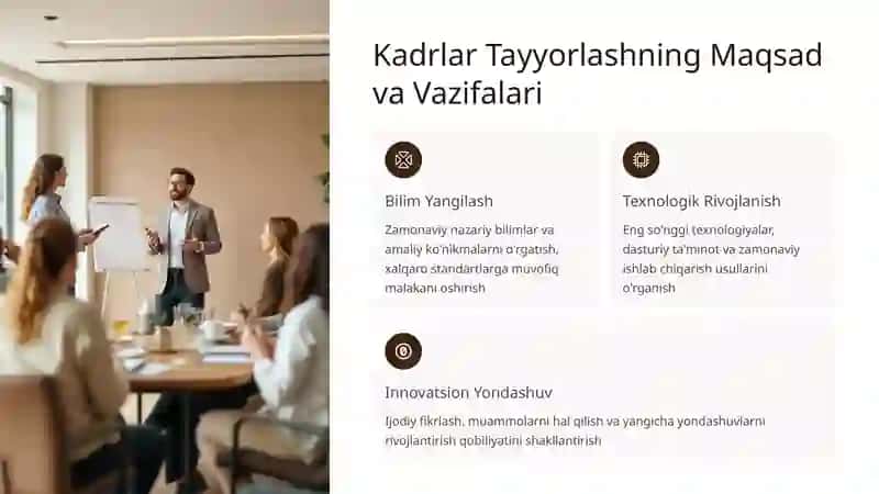 Kadrlarni Tayyorlash va Qayta Tayyorlash Institutlari 3