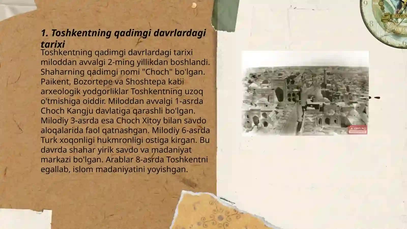 Toshkent shahrining tarixiy qiyofasi 3