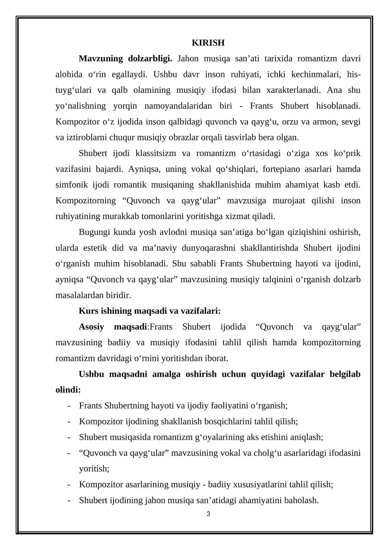 Frants Shubert. Birinchi romantik-kompozitorning “Quvonch va qayg‘ulari” 3
