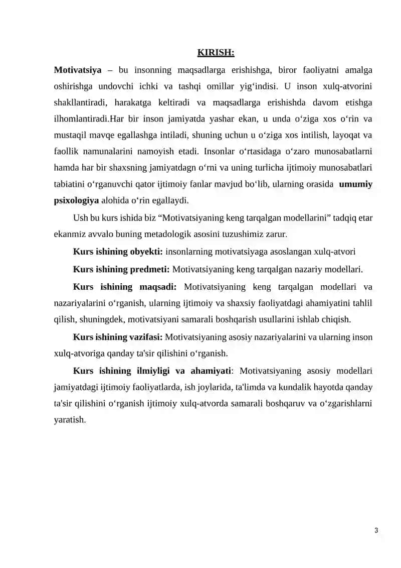 MOTIVATSIYANING KENG TARQALGAN MODELLARI 3
