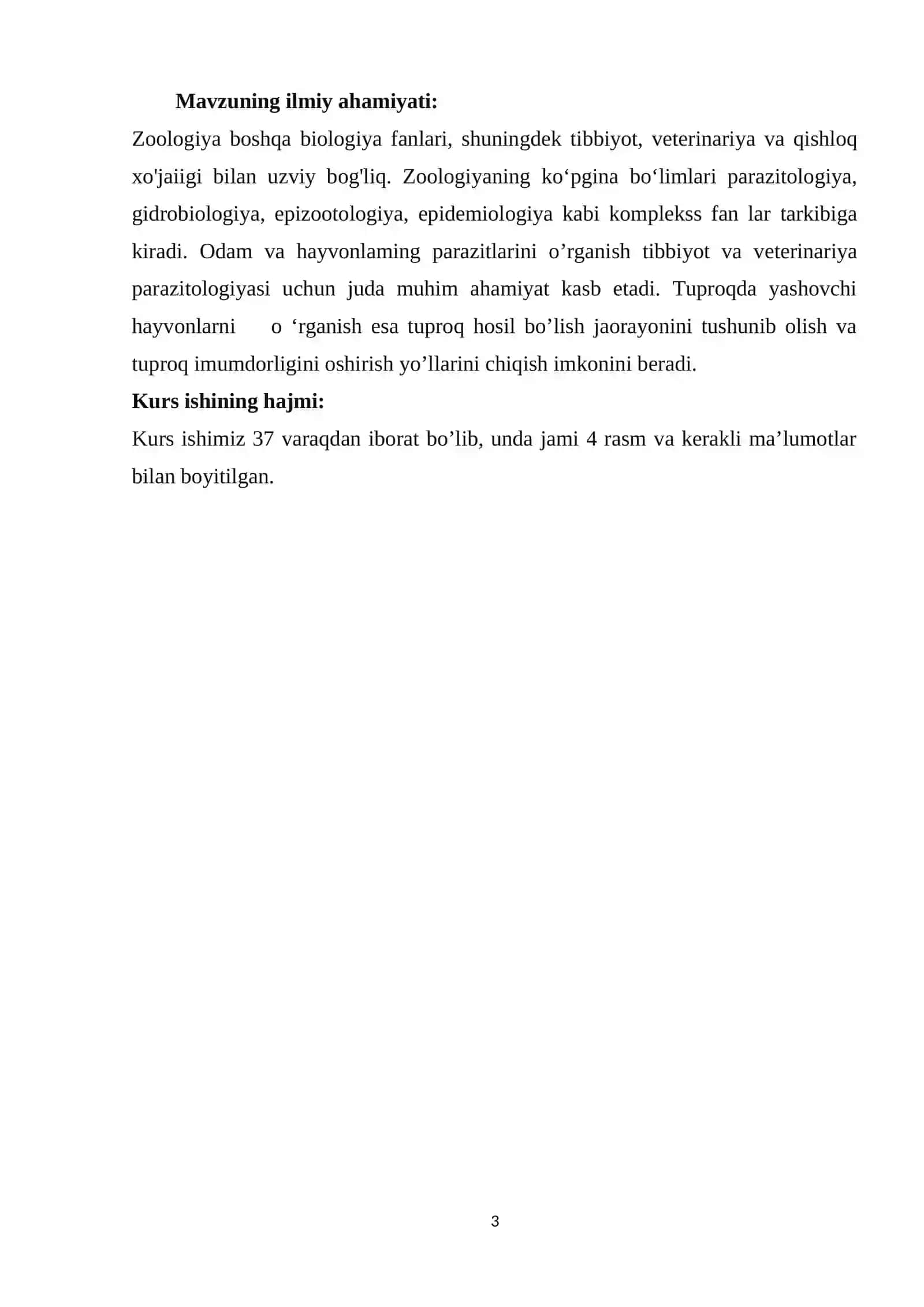 KURS ISHI Umurtqasiz hayvonlarni xilma-xilligi turli xil muhitda yashashga moslashganligi natijasi 3
