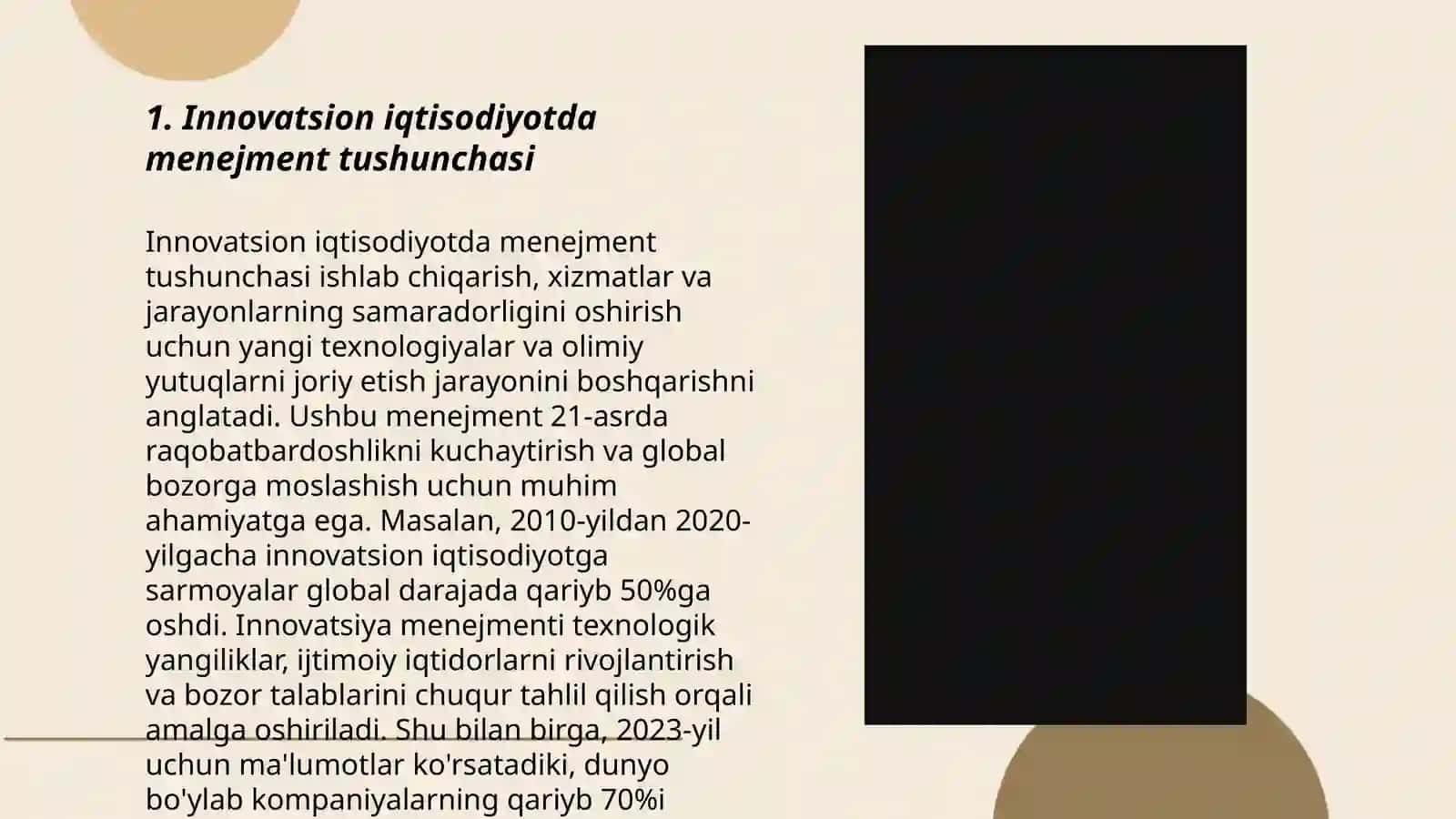 Innovatsion iqtisodiyotda menejment strategiyalarini ishlab chiqish bosqichlari 3