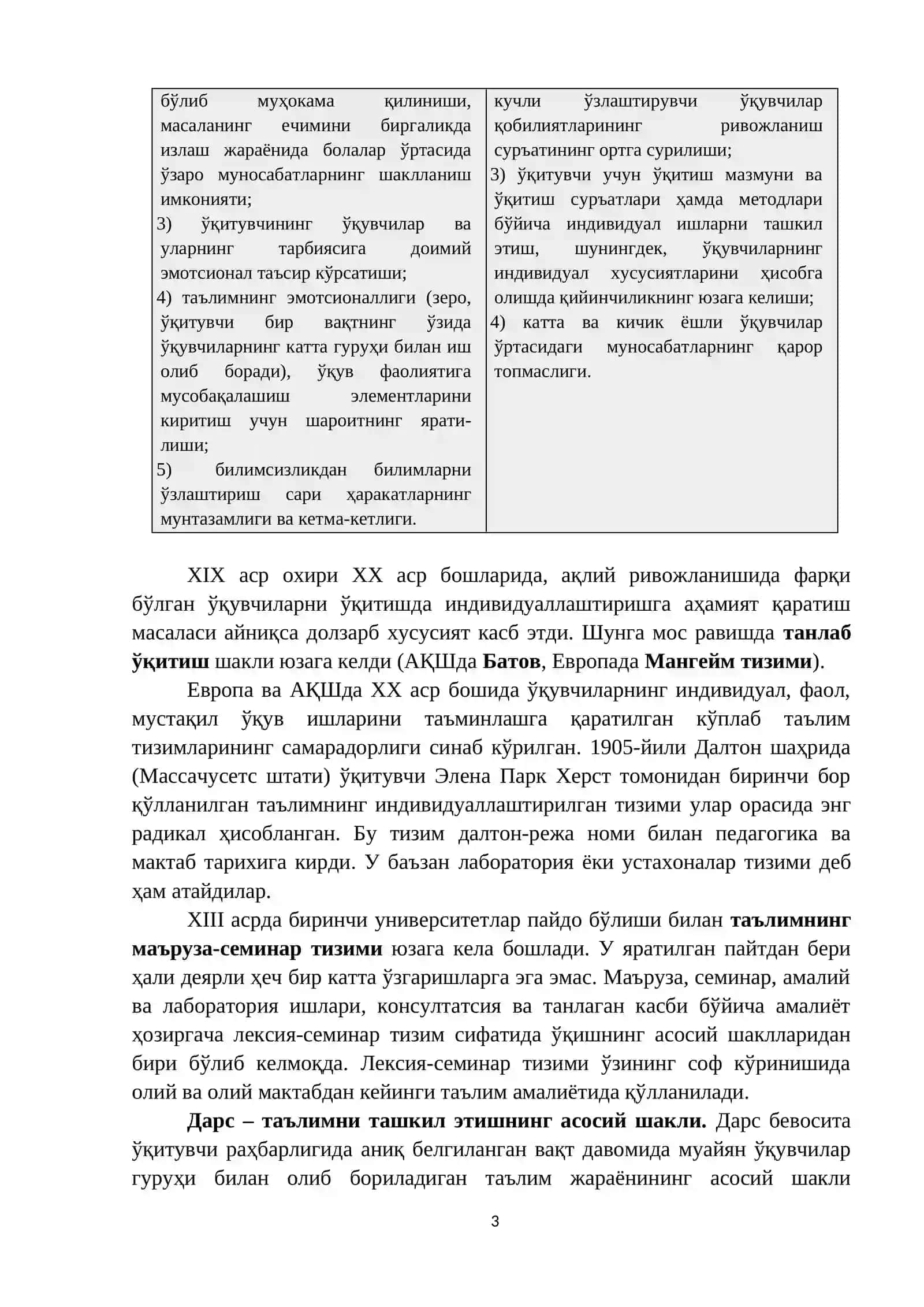 Таълимни ташкил этиш шакллари 3