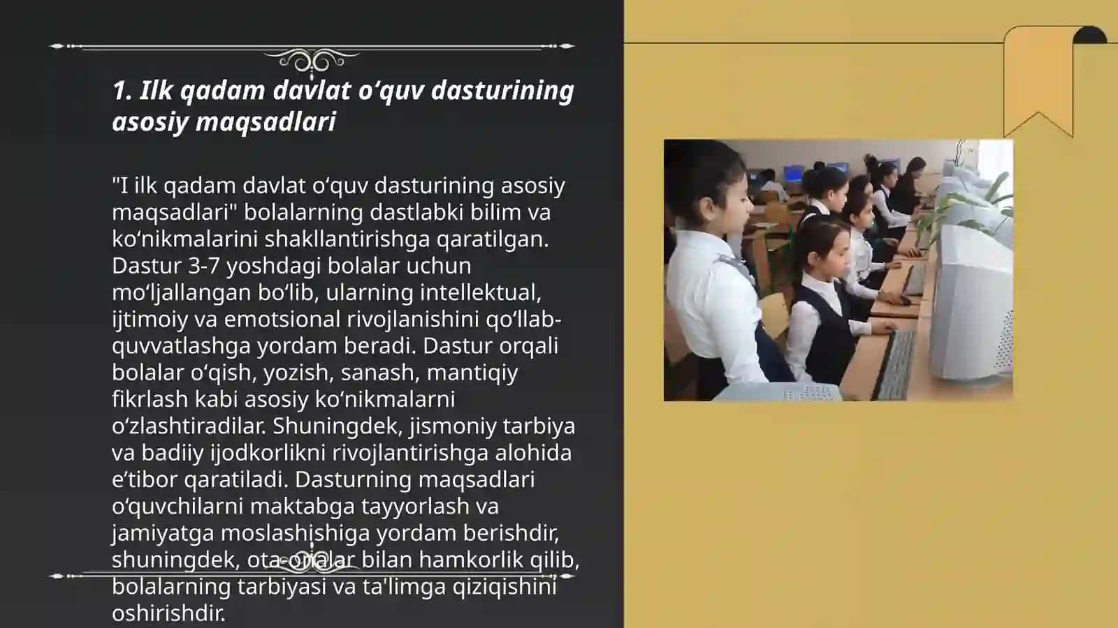 Ilk qadam davlat oʻquv dasturini birinchi va ikkinchi nashrini taqqoslash 3