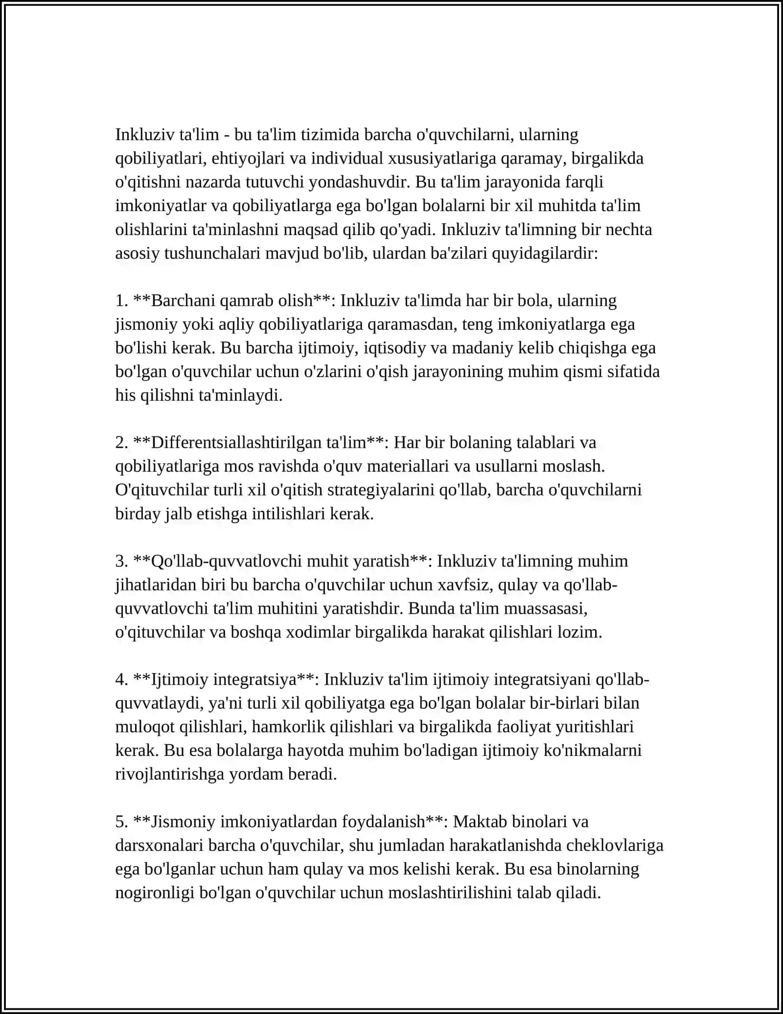 INKLYUZIV TAʼLIMNING ASOSIY TAMOYILLARINI JORIY QILISH 3