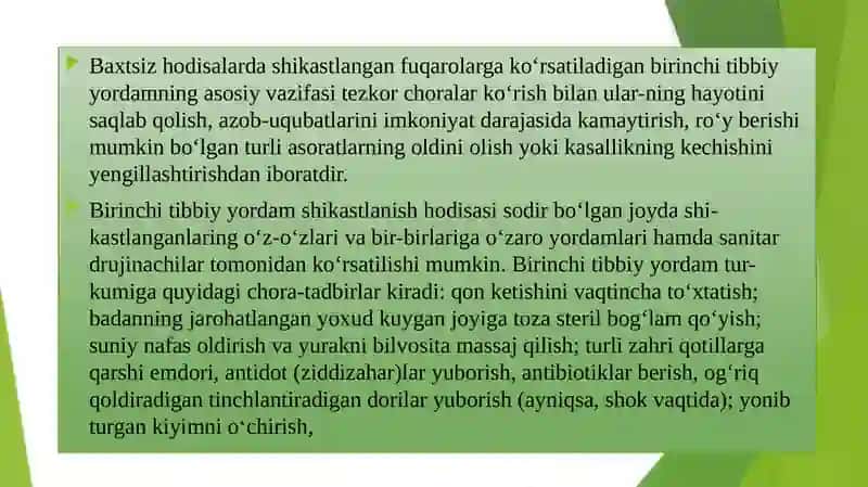 HAYOT FAOLIYATI XAVFSIZLIGI 3