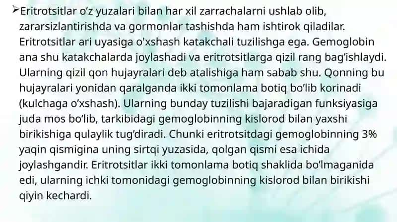 Qonning shaklli elementlari 3