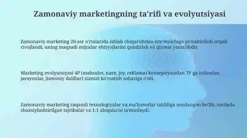 Zamonaviy marketing va uning turlari 3