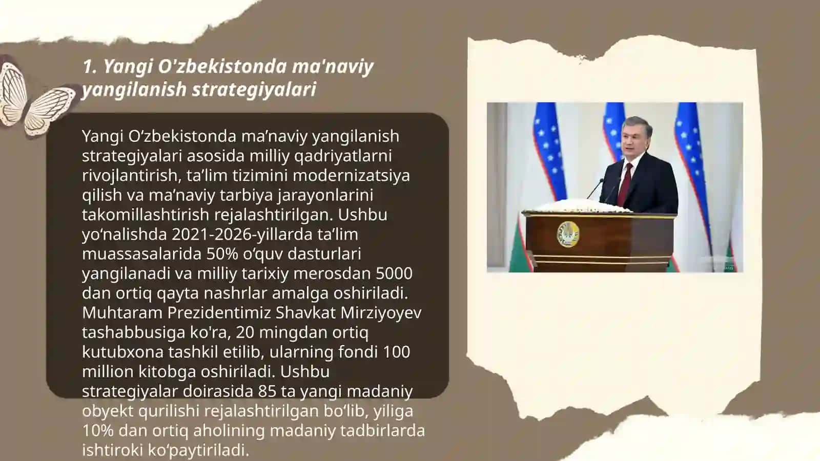 Yangi O'zbekistonda amalga oshirilayotgan ma'naviy o'zgarishlar 3