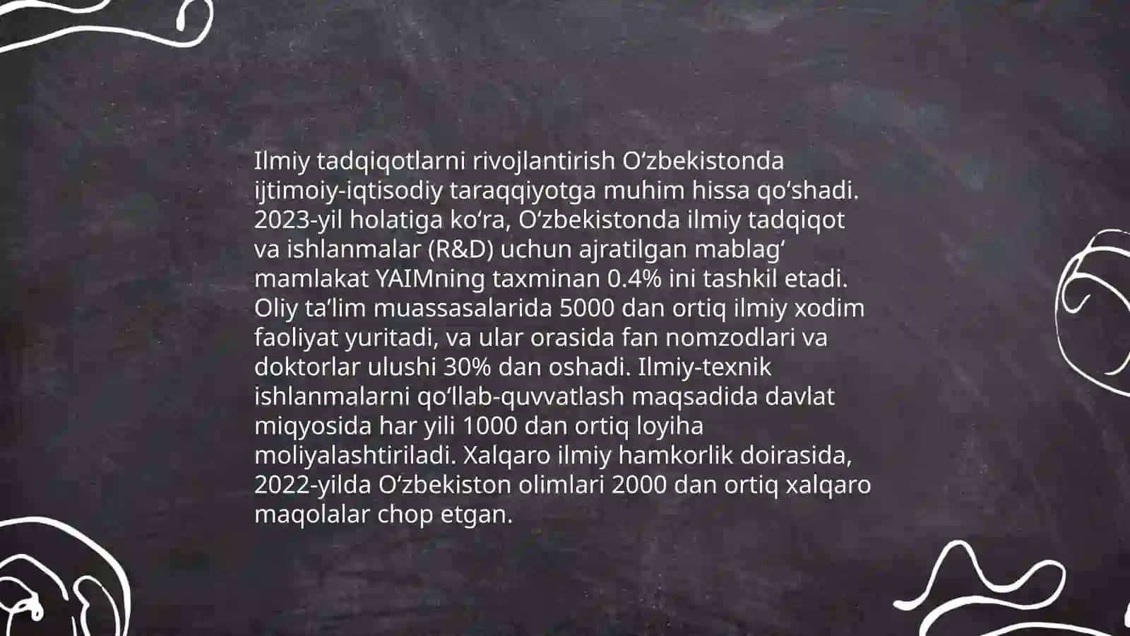 Ilm-fan rivojining ustuvor vazifalari 3