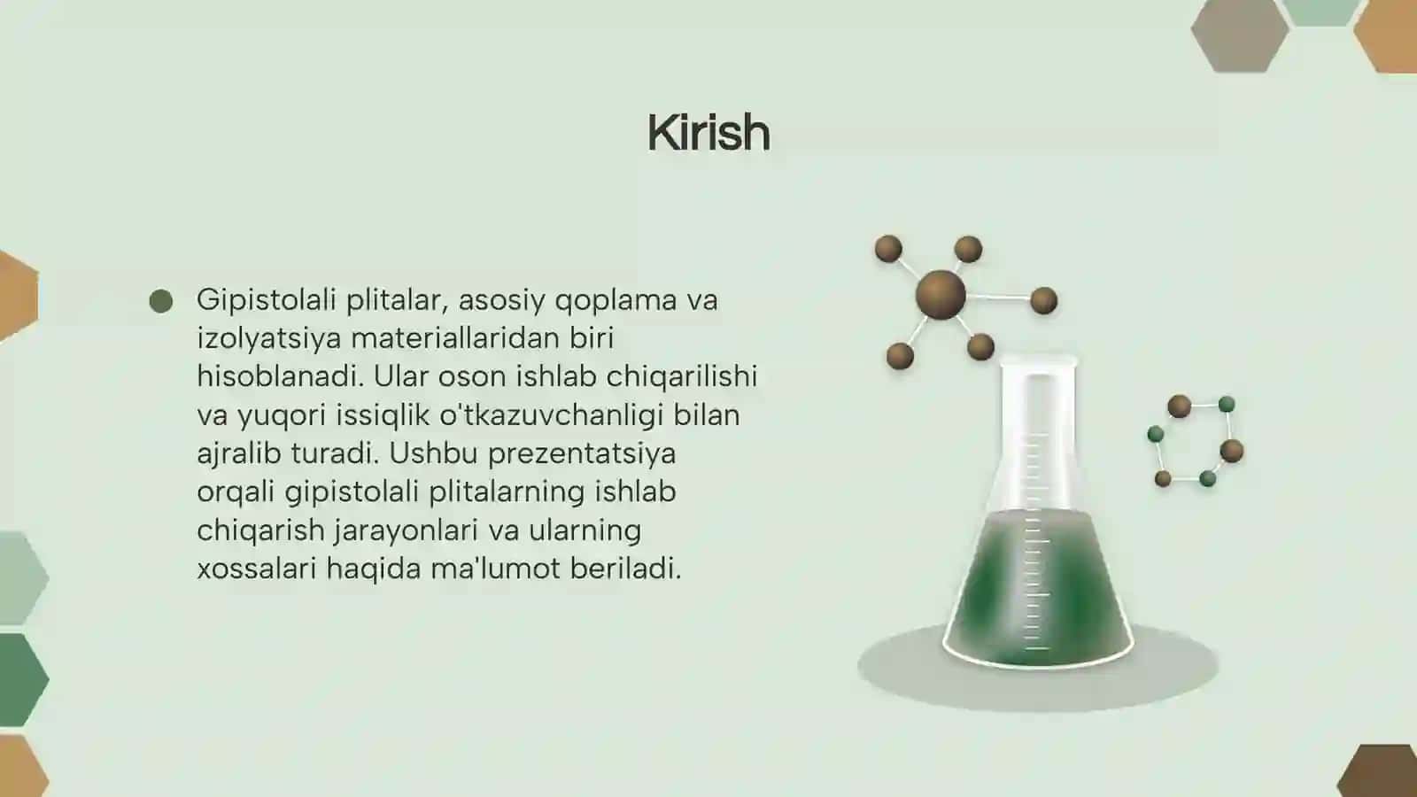 Gipistolali plitalarni ishlab chiqarish asoslari va xossalari 3