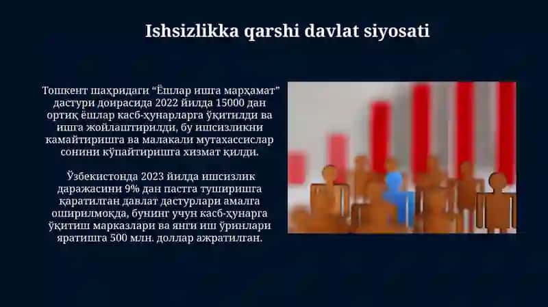 Mehnat bozorining shakllanishi va ishsizlikning o'ziga xos xususiyatlari 3