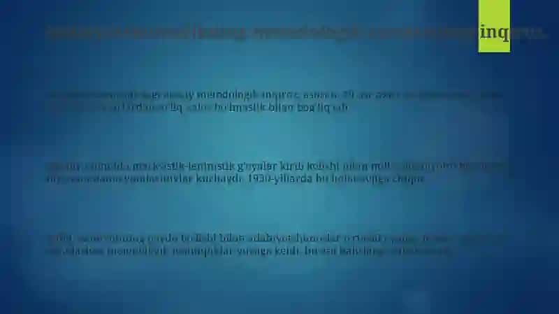 Adabiy tanqidning metodologik asoslari va ideologik ta'sirlar 3