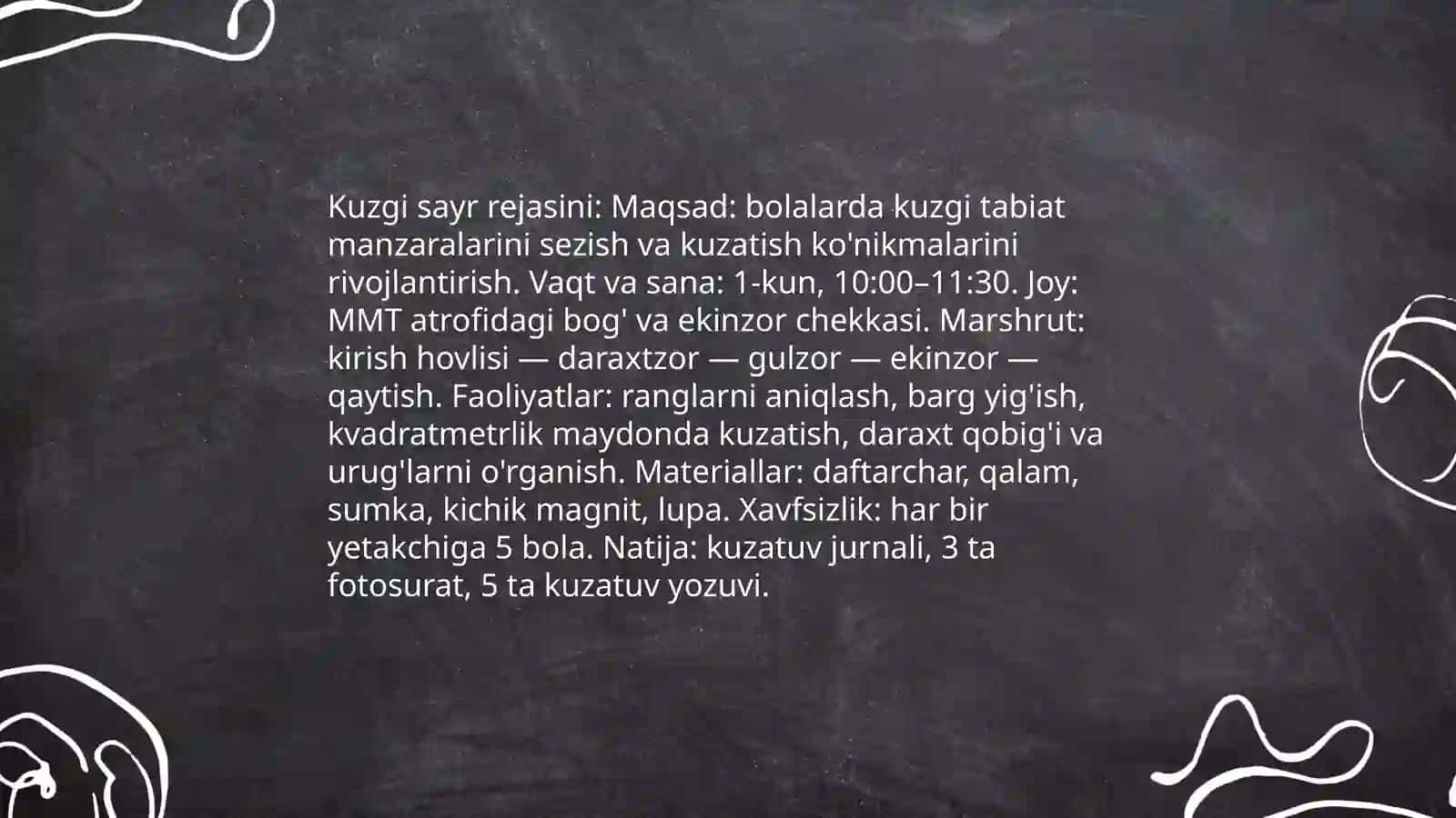 MMTda kuzgi tabiat manzaralarini kuzatish 3