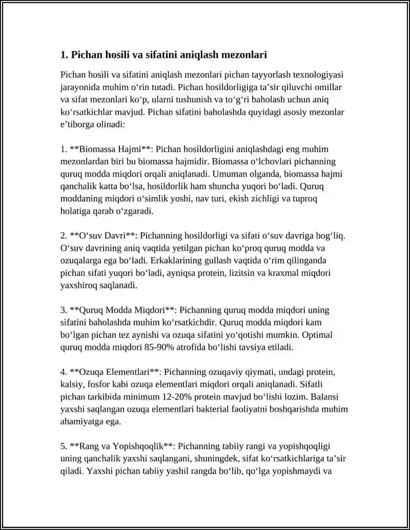 PICHAN TAYYORLASH TEXNOLOGIYASI 3