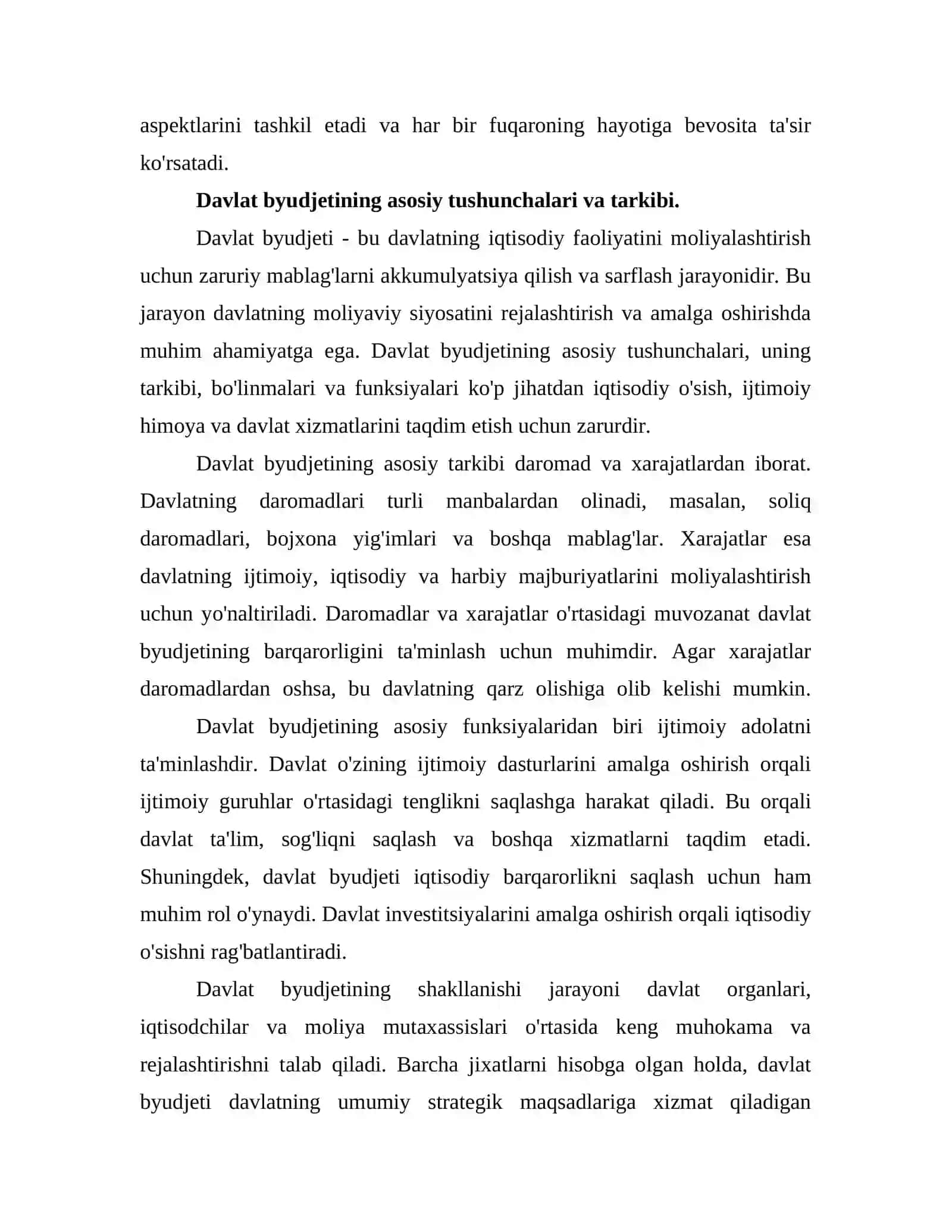 DAVLAT BYUDJETI DAROMAD VA XARAJATLARINI PROGNOZ QILISH 3