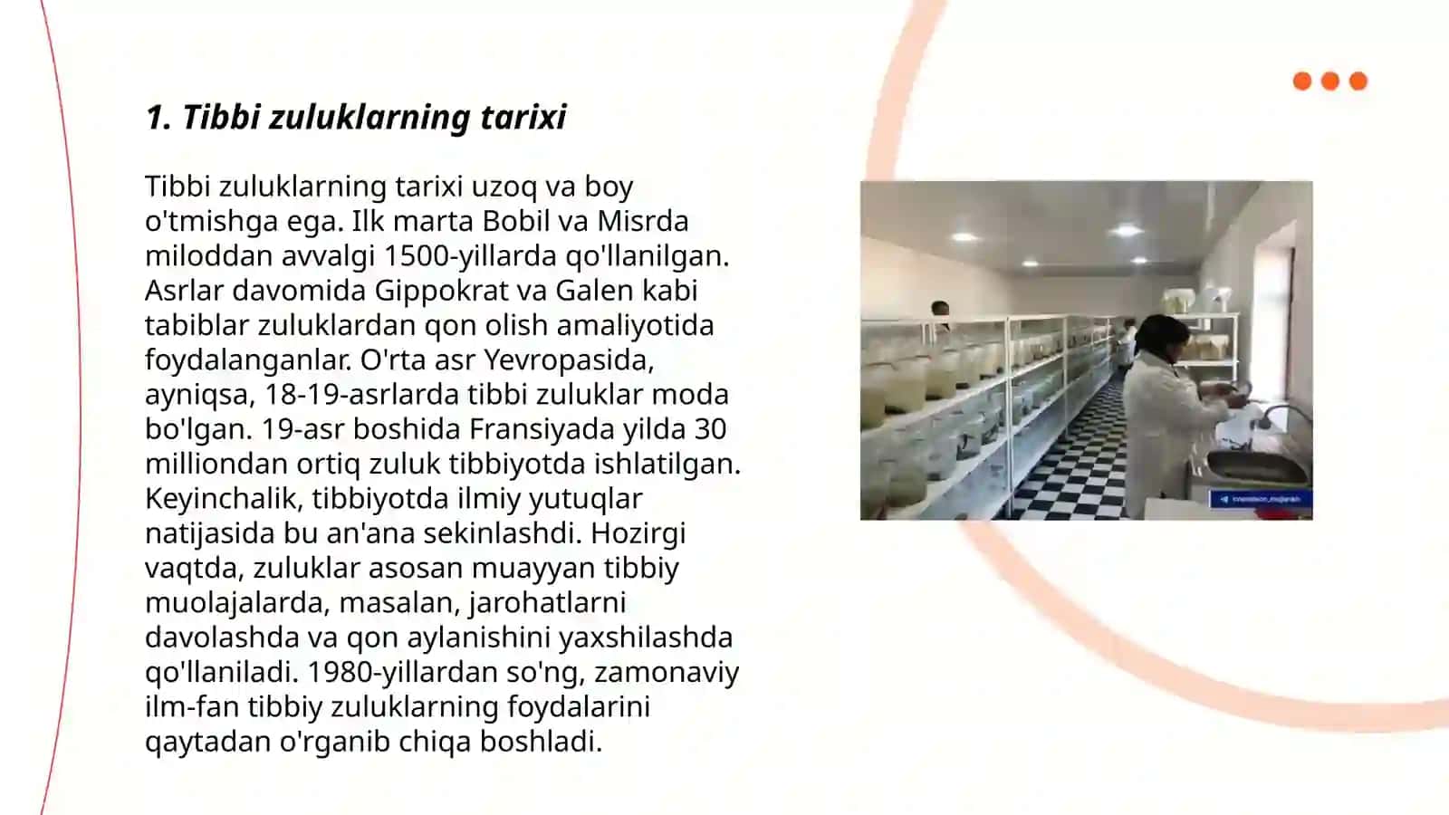 Tibbi zuluklarning tarixi 3