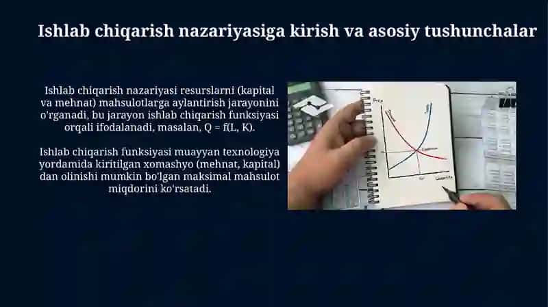 Ishlab chiqarish nazariyasi va xarajatlari minimallashtirish shartlari 3