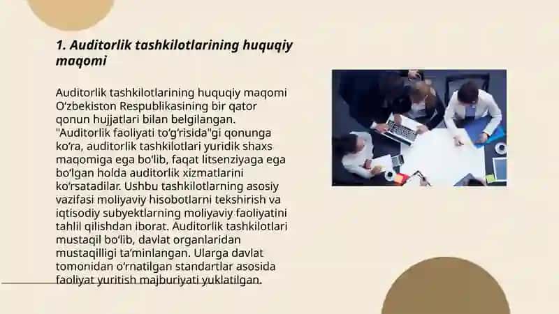 Auditorlik Tashkilotlari Faoliyatini Tashkil Etish Tartibi 3