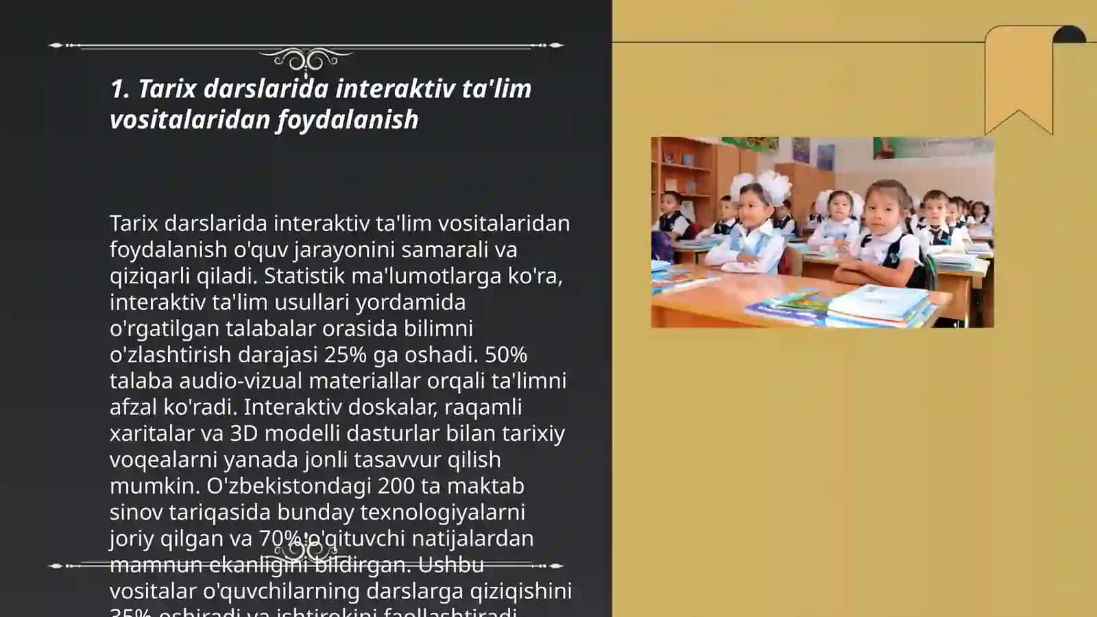 Tarix darslarida ta'lim vositalaridan foydalanish 3