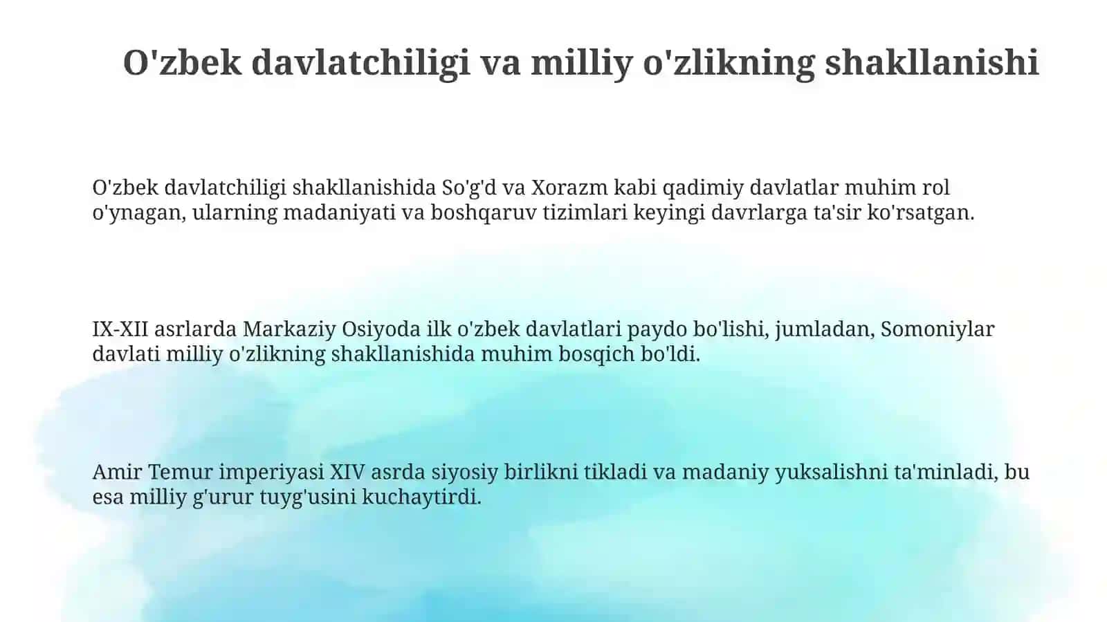 O'zbekistonda mustaqillik g'oyalarning tarixiy asoslari 3