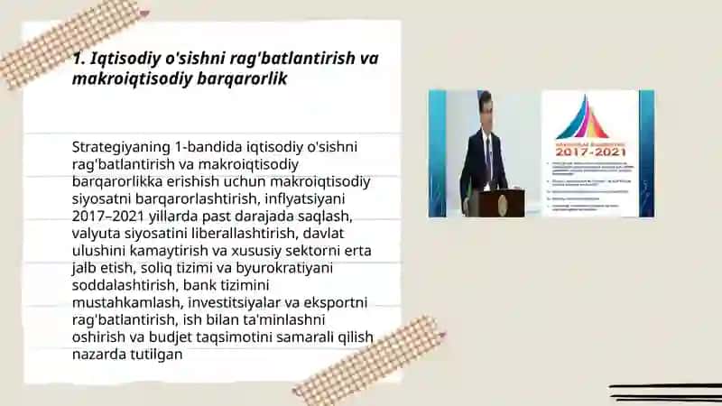 2017-2021yillarda O'zbekiston Respublikasini rivojlantirishning beshta ustuvor yo'nalishi haqida Harakatlar strategiyasi 3