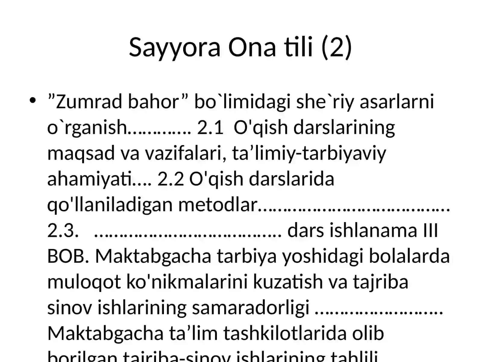Boshlang’ich sinf ona tili va o’qish savodxonligi darslarida “tabiat ne’matlari” mavzusini o’rgatish 3