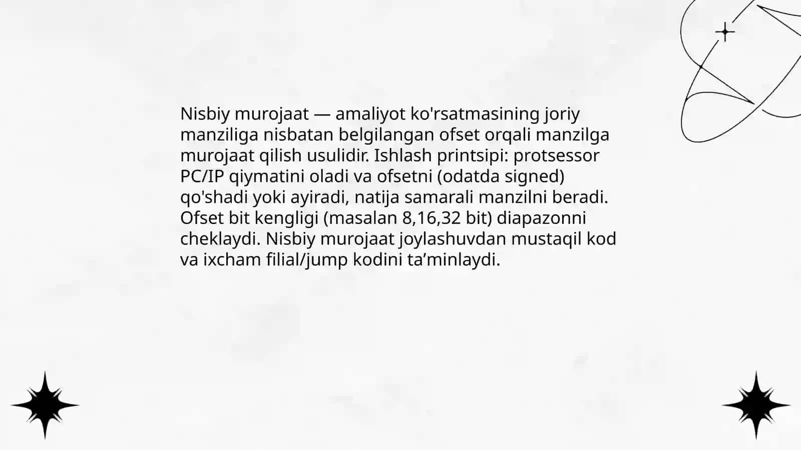 Nisbiy va absalyut murojat 3
