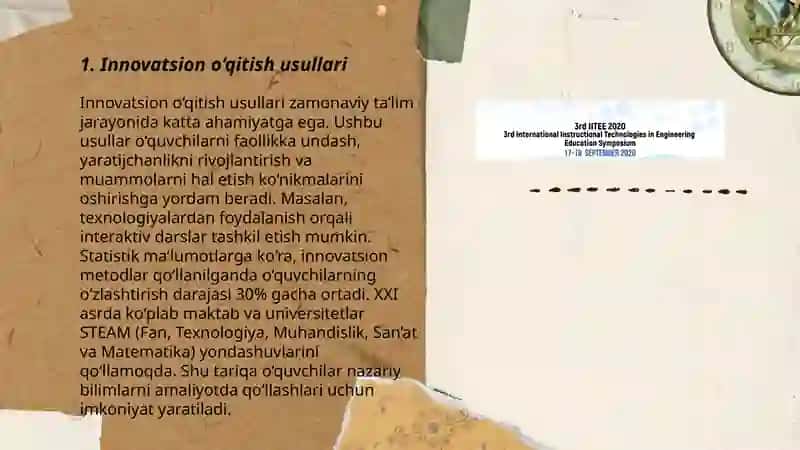 Taʼlimning keys stadi texnologiyalari 3