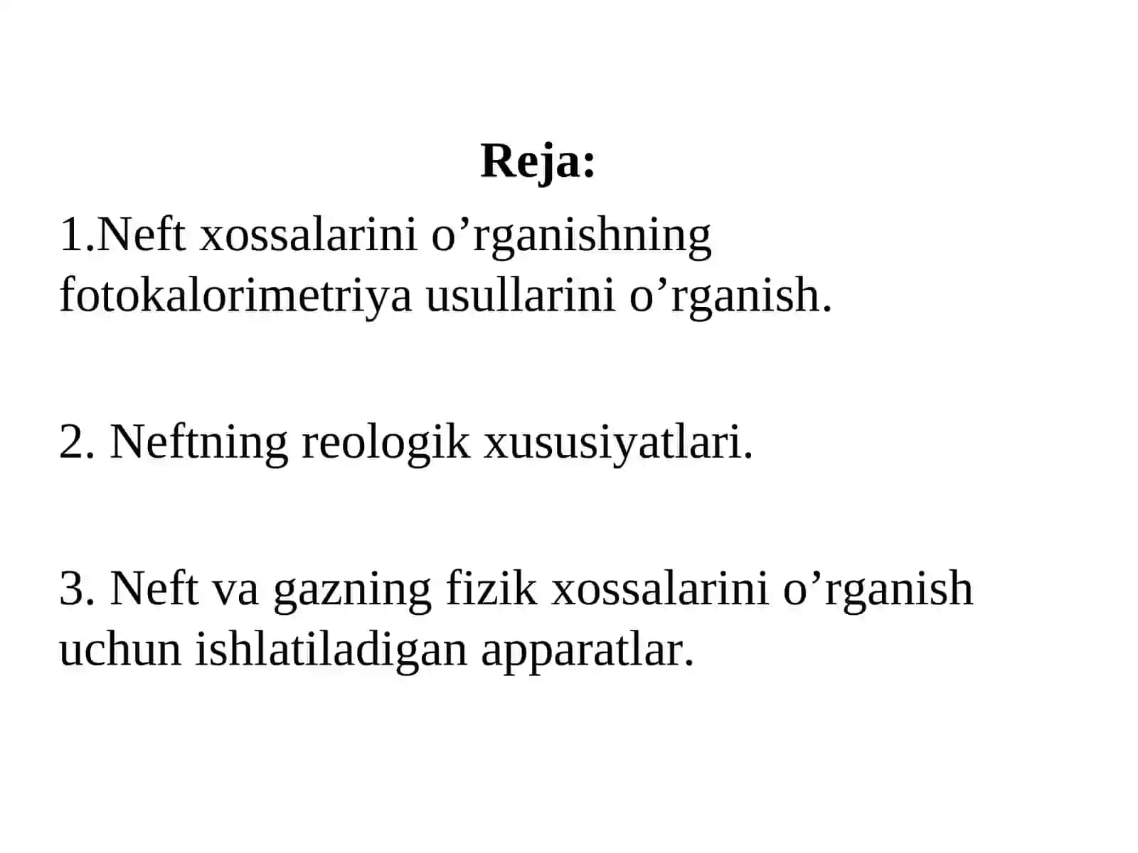 Nеft хоssаlаrini o’rgаnishningfоtоkаlоrimеtriya usuli 3