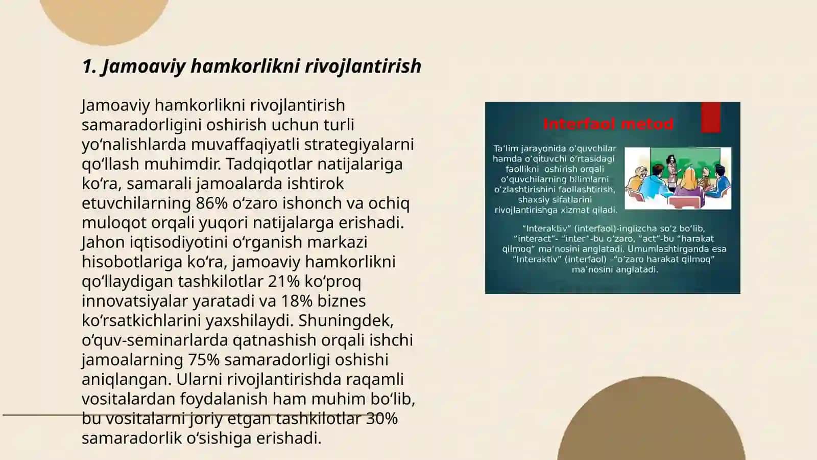 Ishbilarmon o‘yin texnologiyasi asosida dars olib borish 3