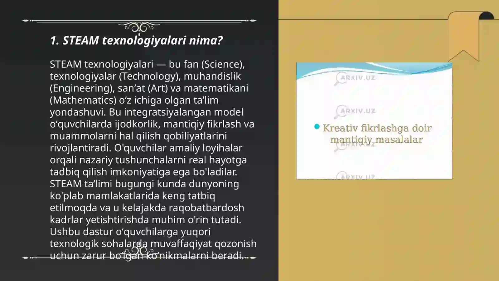 MTT da STEAM Texnologiyasi.Dizayn va kreativ ijodkorlik 3