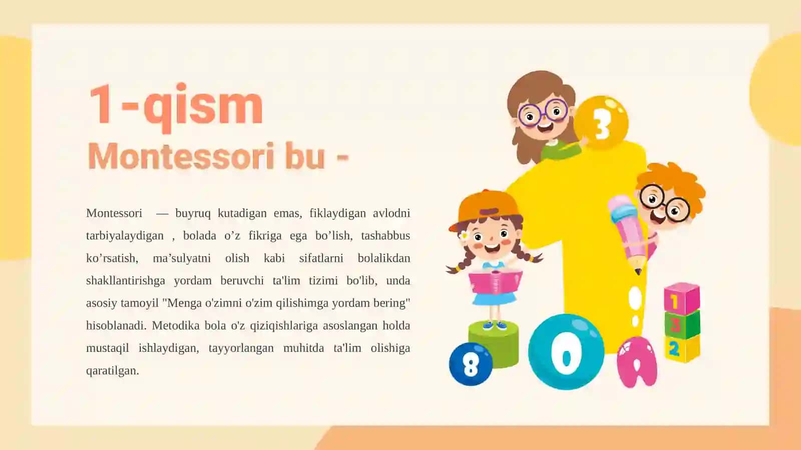 Montessori yondashuvlar 3
