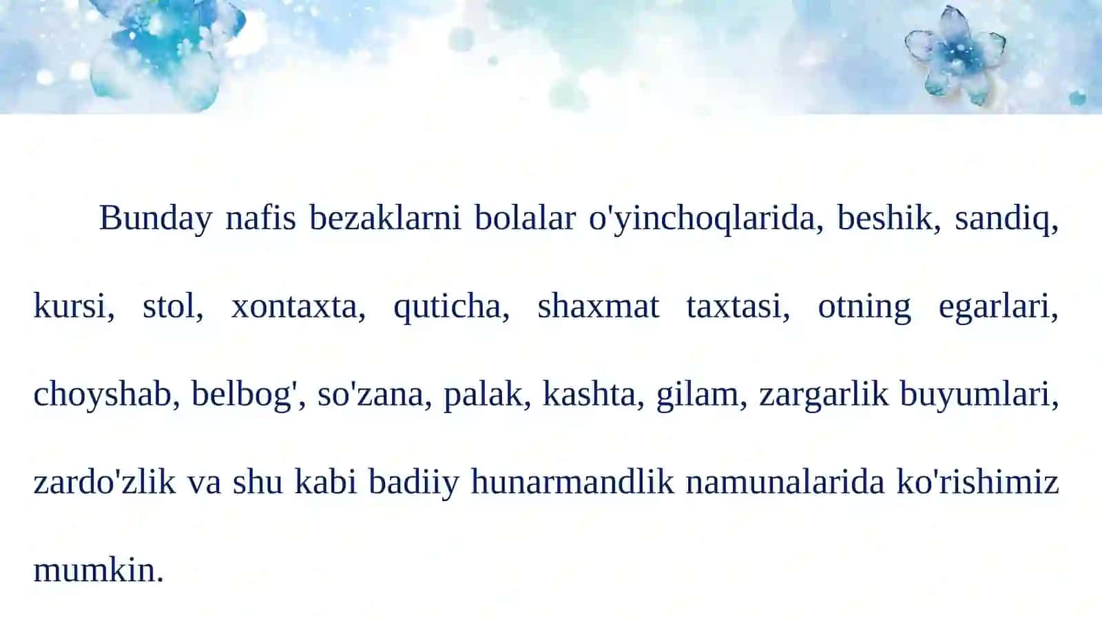 O'zbekistonning amaliy bezak san'atida ramziy shakllar 3