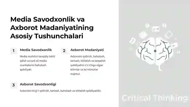 Media Savodxonlik va Axborot Madaniyati 3