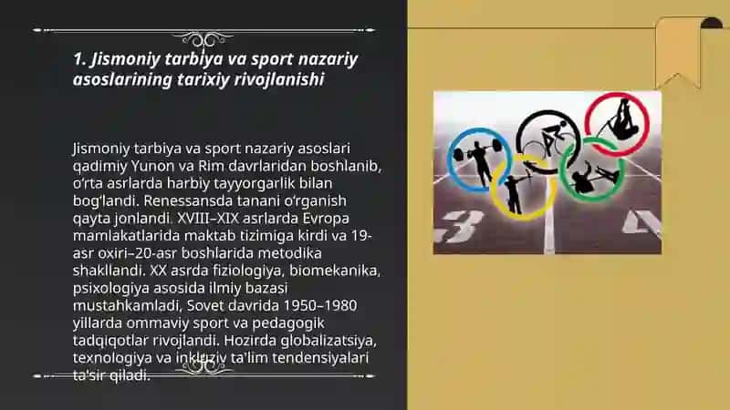 Jismoniy tarbiya va sport nazariy asoslarining yaratilishi 3