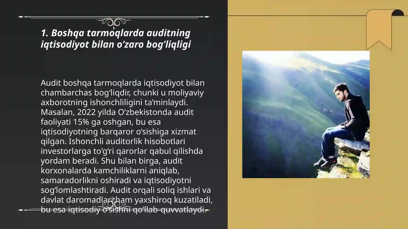 Boshqa tarmoqlarda audit fanining boshqa fanlar bilan o’zaro bog’liqligi 3