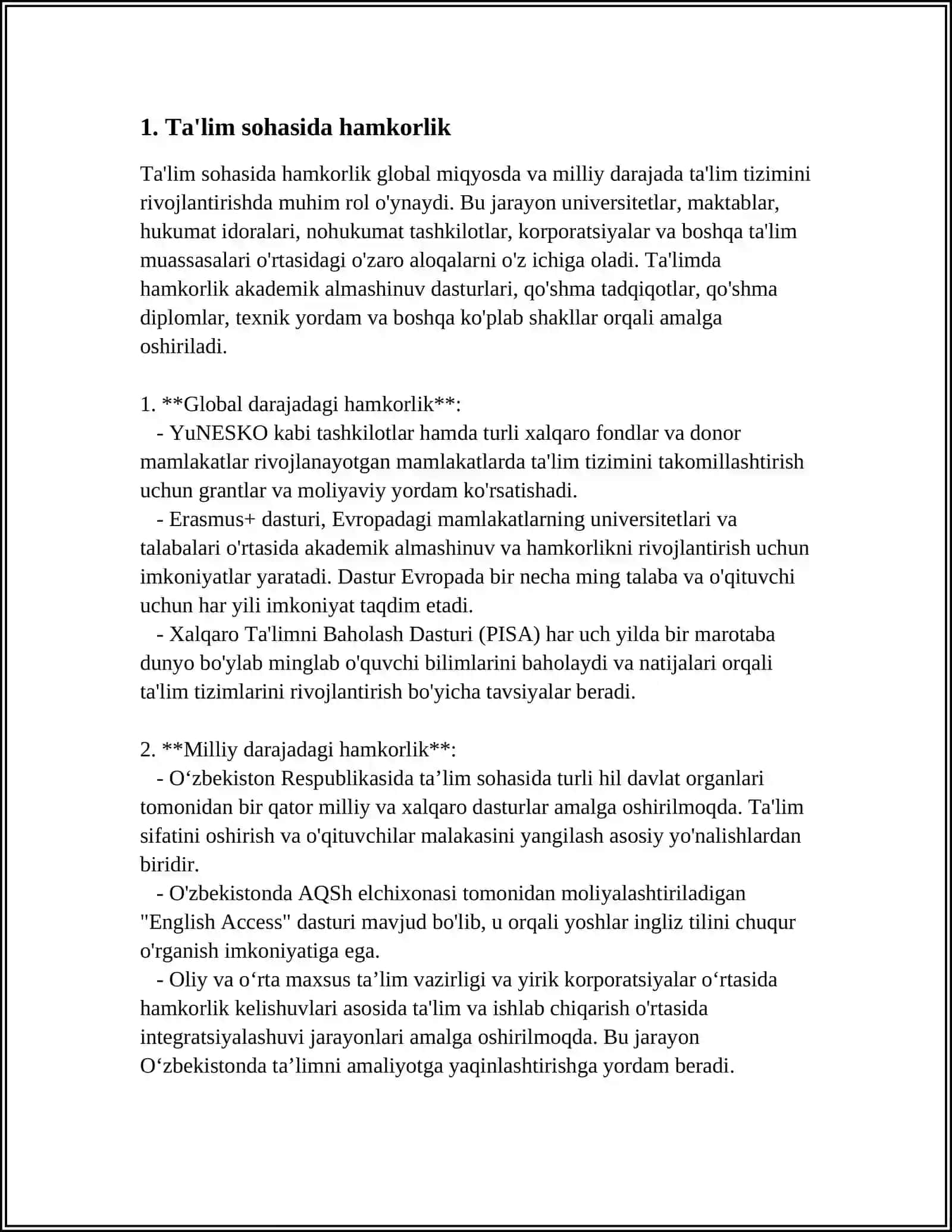 O’ZBEKISTON VA UNICEF ALOQALARI 3