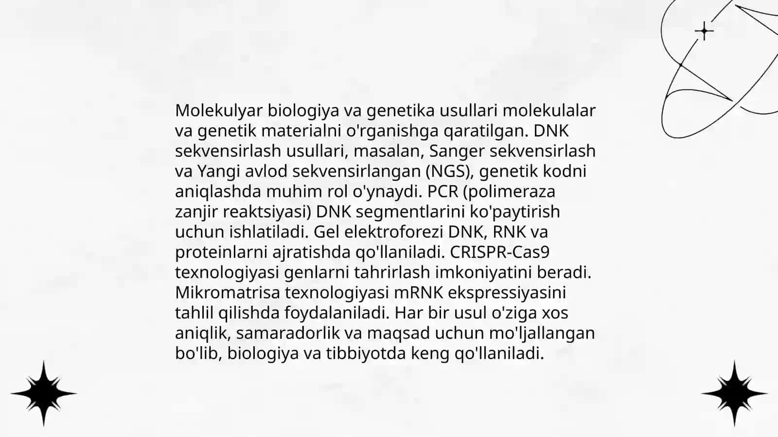 Zoologiyaning zamonaviy tadqiqot usullariga kirish 3