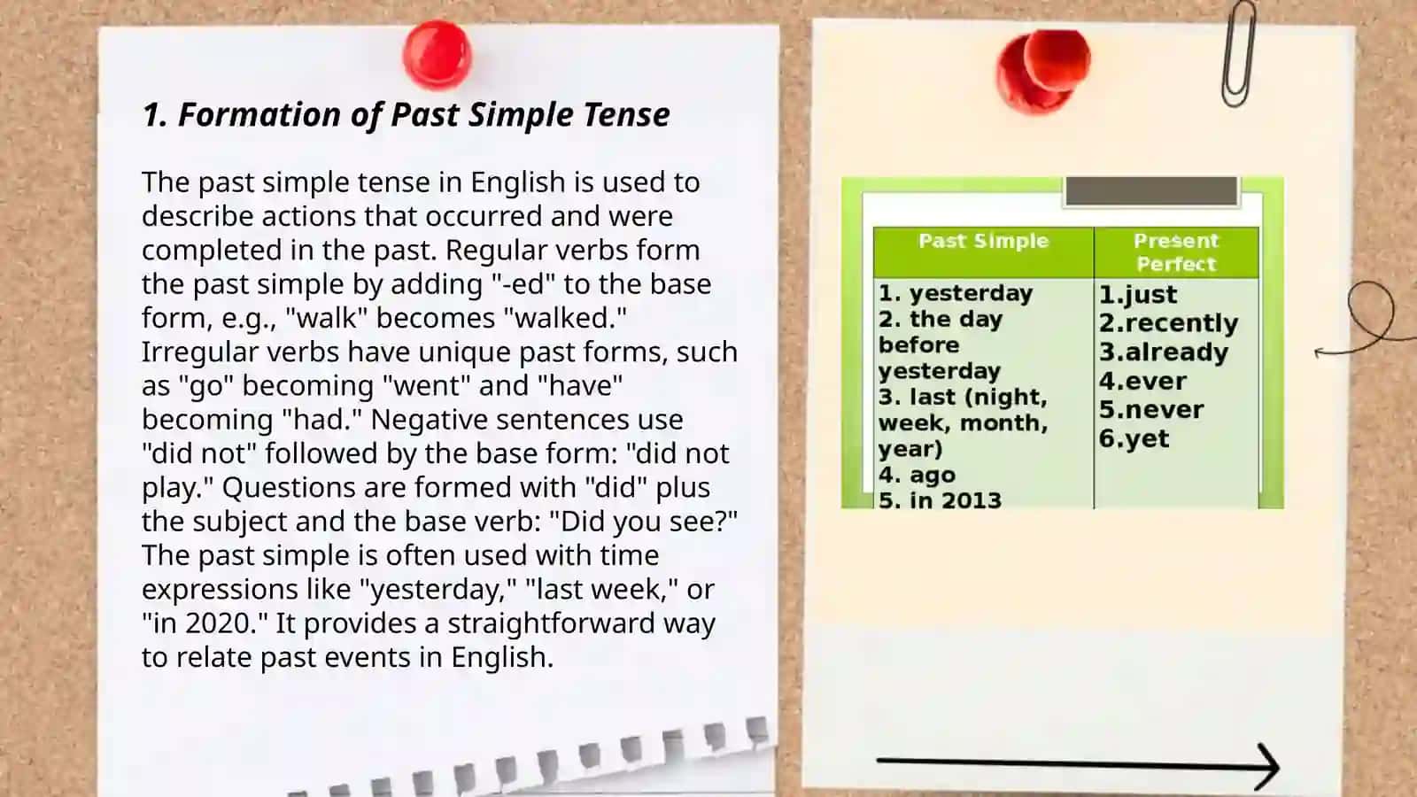 Formation of Past Simple Tense 3