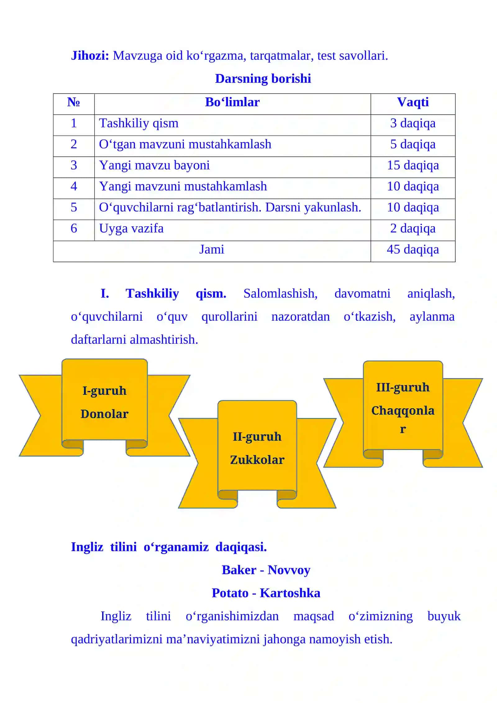 4-sinf Matematika fanidan Hisoblashning qulay usullari 2-chorak dars ishlanmasi 3