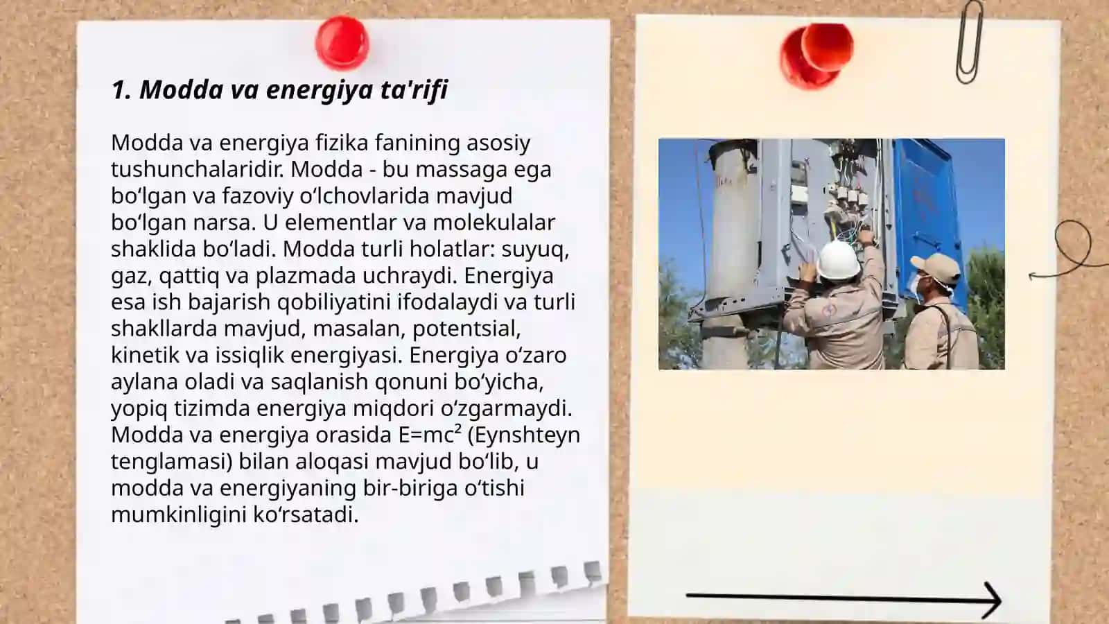 Modda va energiya aylanma harakati 3