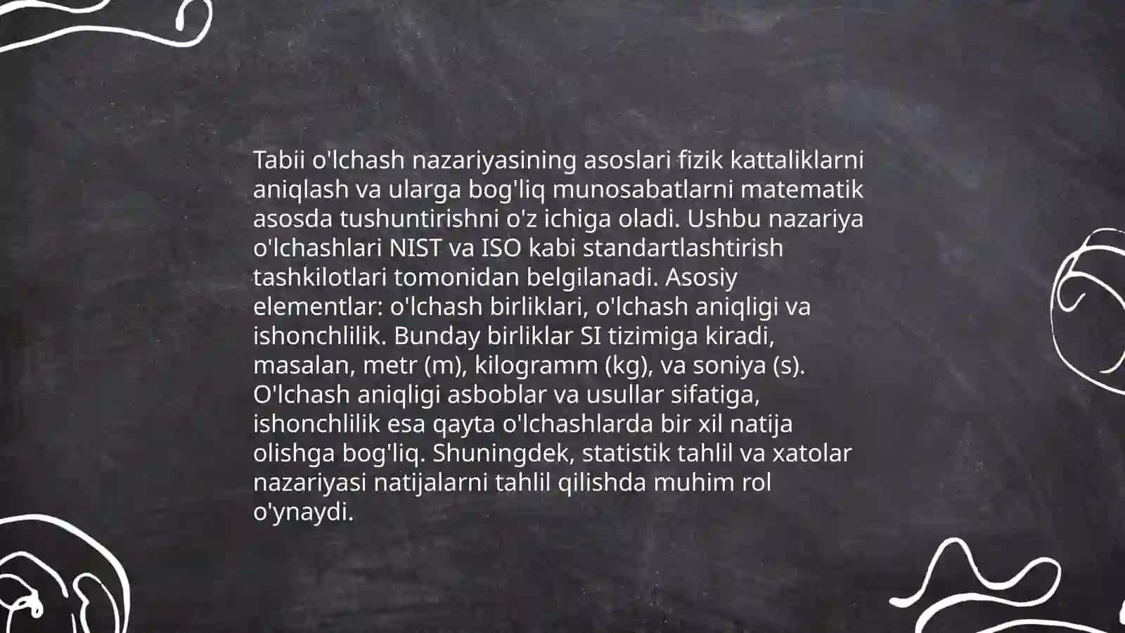 Natural sonni miqdorlarni o'lchash natijasi sifatida qaralishi nazariyasini o'rganish 3