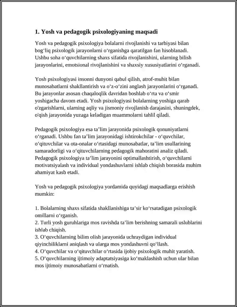 YOSH VA PEDAGOGIK PSIXOLOGIYA FANINING VAZIFALARI 3