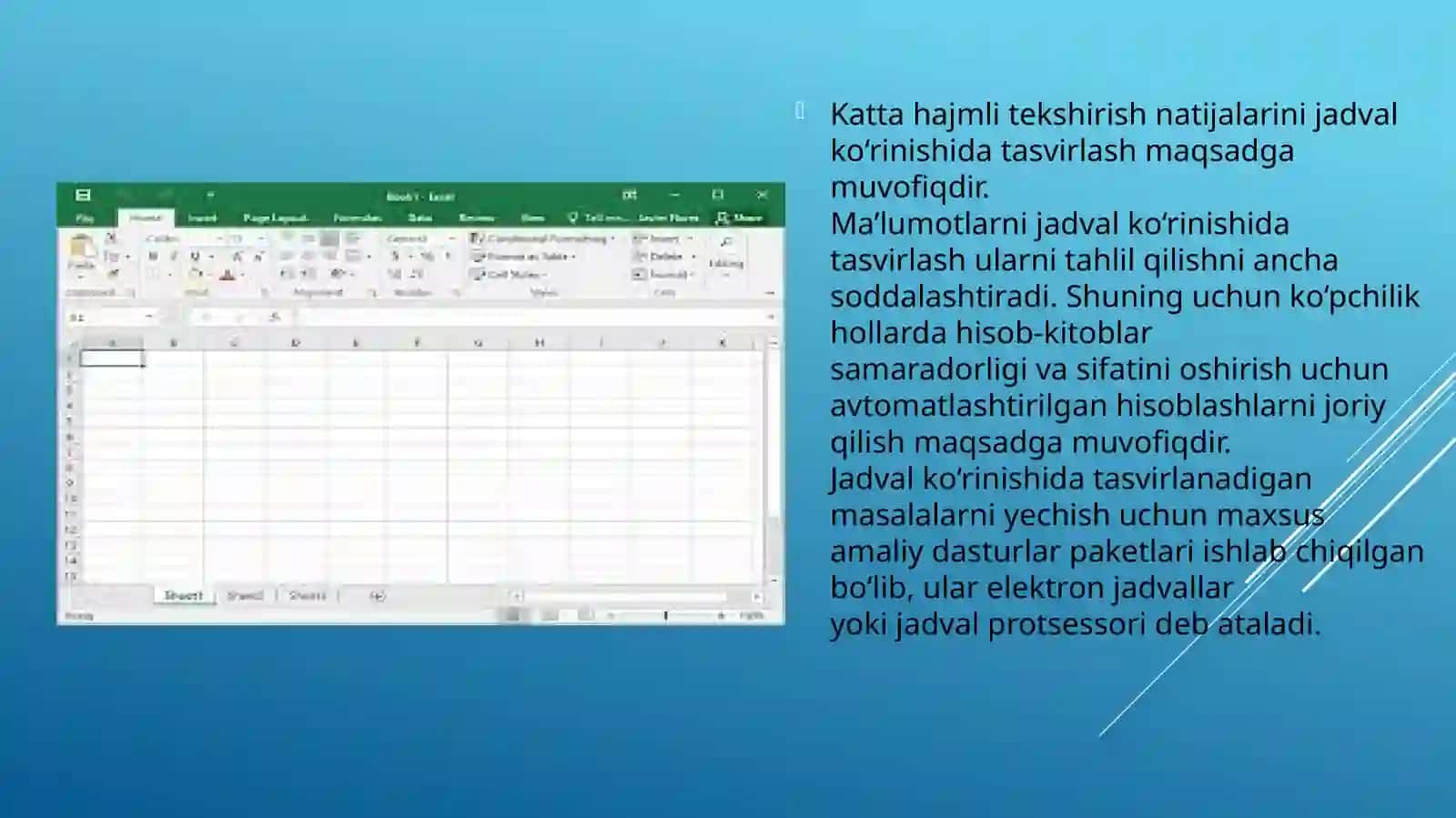 Microsoft Excel dasturi haqida 3