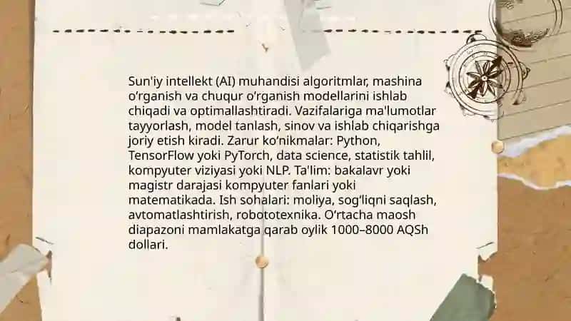 Sun'iy intellekt (AI) muhandisi 3