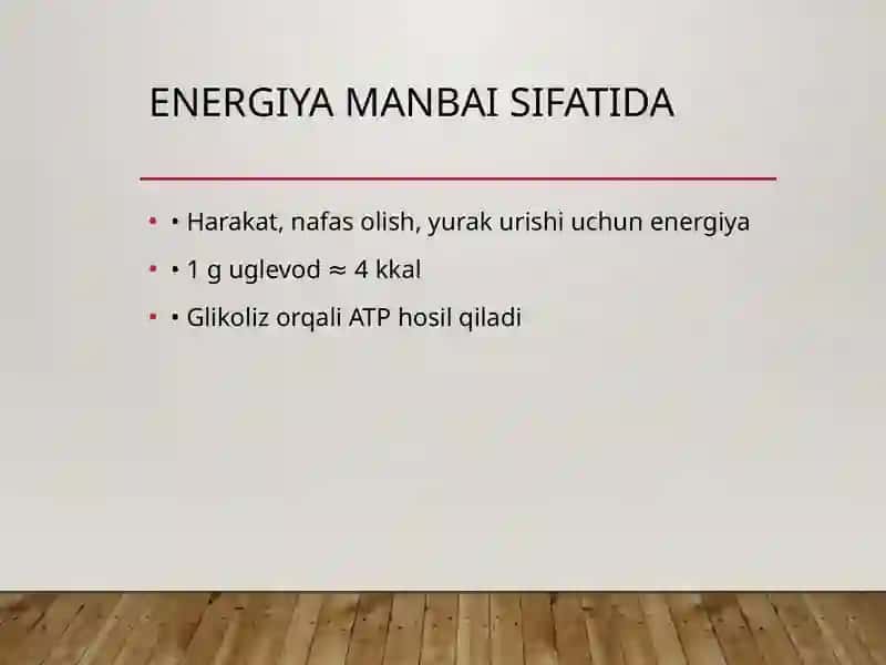 Uglevodlarning biologik roli va asosiy manbalari 3