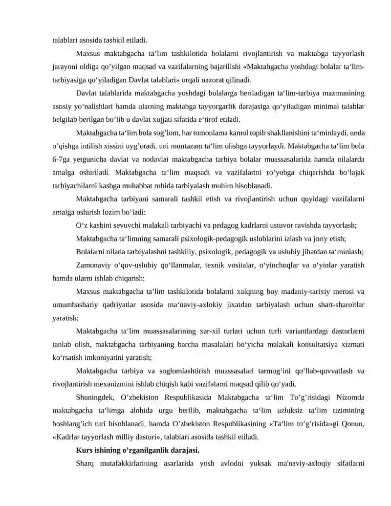 Maxsus maktabgacha ta'lim muassasa bolalarini axloqiy jihatdan tarbiyalash 3